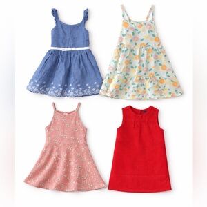Toddler Easter Dress Bundle 5T Floral Spring Multicolor